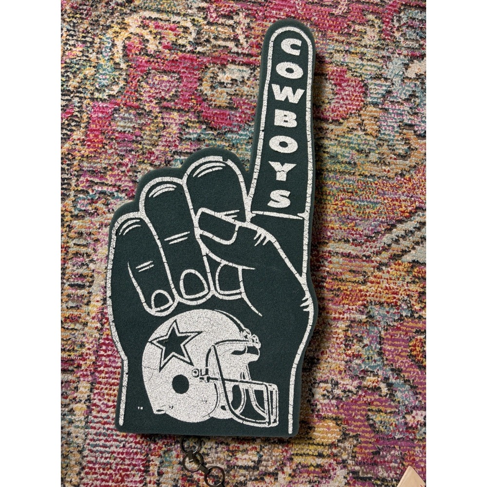 Rare Vintage Dallas Cowboys Foam Finger 19" -1990s-